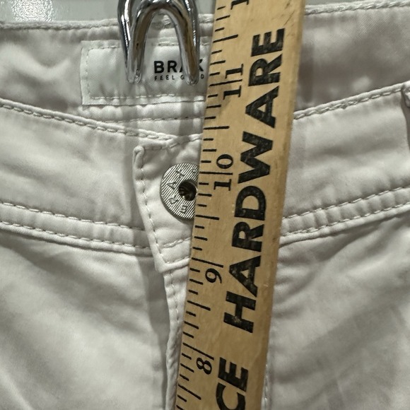 Brax Pants Mens 34x34 OffWhite Cooper Fancy Regular Fit Stretch Straight Leg - Picture 8 of 13